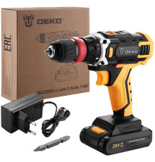 Дрель-шуруповерт Deko DKCD20FU-Li SET 1 063-4176 с 1-им АКБ