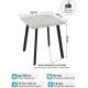 Табурет Макс Стайл Тб-350/10/МСТ теплый белый