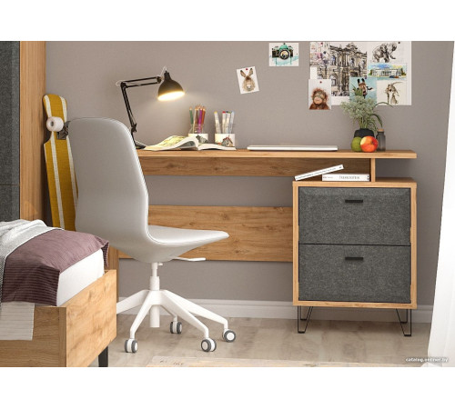 Стол Black Red White Grace BIU2S дуб наварра/графит