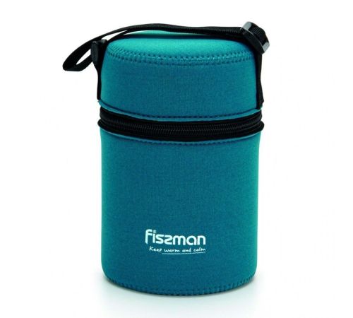 Термос для еды Fissman 9857 900мл синий чехол