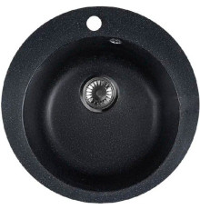 Кухонная мойка Marblan Orbi черный,с сифоном