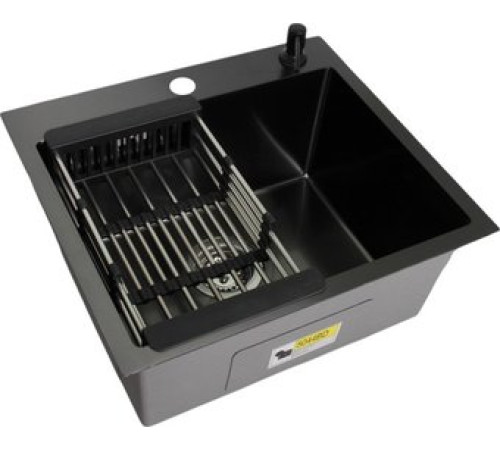 Кухонная мойка Wisent WS-35044BD/GER013 с сифоном, дозатором и коландером