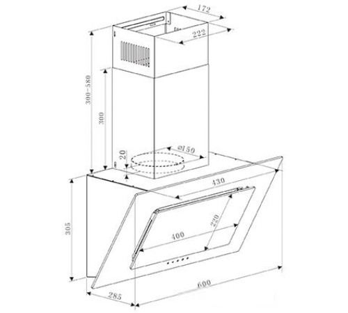 Кухонная вытяжка Making Oasis Everywhere ND-60B
