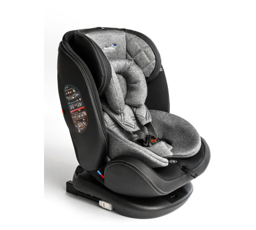 Детское автокресло Amarobaby Isofix ST-3 серый
