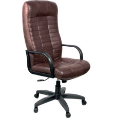 Офисное кресло Деловая обстановка Атлант Стандарт кожа люкс коричневый