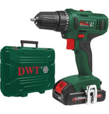 Дрель-шуруповерт DWT ABS-18 L-2 BMC с 2-мя АКБ, кейс