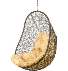 Подвесное кресло BiGarden Easy BS без стойки коричневый/бежевый