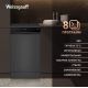 Отдельностоящая посудомоечная машина Weissgauff DW 4508 Inverter Autoopen Black