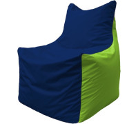 Кресло-мешок Flagman Фокс Ф2.1-43 синий темный/салатовый