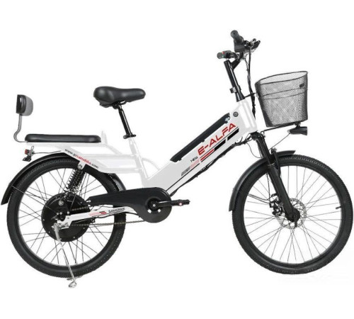 Электровелосипед SameBike Е-Alfa New SB-E-ALFA350-36/10 белый