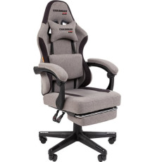 Игровое геймерское кресло CHAIRMAN CH27 ткань, серый/черный