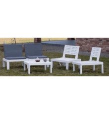 Набор садовой мебели Ipae Progarden MOL05CCB белый
