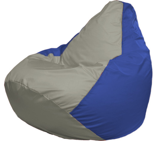 Кресло-мешок Flagman Груша Г2.1-345 серый/синий