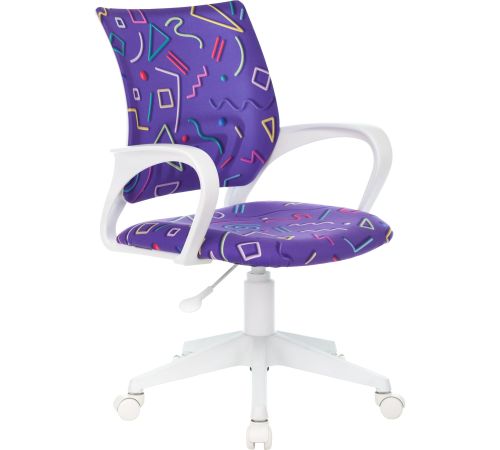 Компьютерное кресло Бюрократ Burokids 1W 1920838 фиолетовый Sticks 08/пластик белый