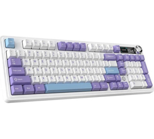Клавиатура Ajazz AK980 V2 фиолетовый/белый/синий, Ajazz Gift