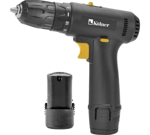 Дрель-шуруповерт Kolner KCD 12/2L с 2-мя АКБ
