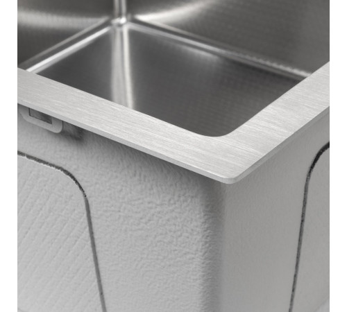 Кухонная мойка ARFEKA ECO AR 450*450 SATIN DECOR MILLET GRAINS