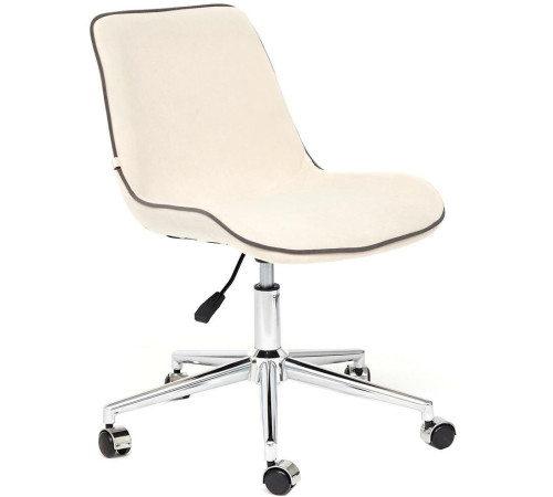 Кресло TetChair Style флок, молочный