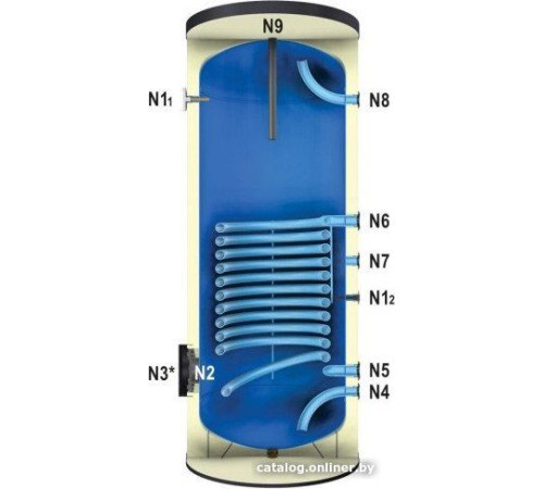Бойлер косвенного нагрева Huch EnTEC TBA300 с изоляцией