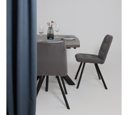 Стул Мамадома Rommy b28 Antracite Lux/черный