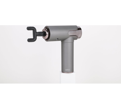 Перкуссионный массажер Miru BM-19 4 насадки, серый