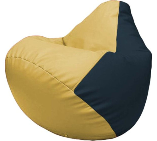 Кресло-мешок Flagman Груша Макси Г2.3-0815 охра/синий
