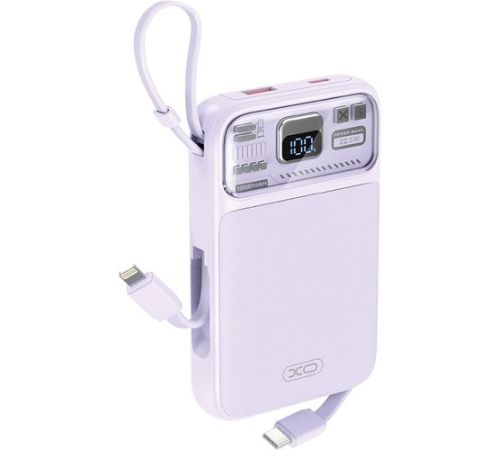 Внешний аккумулятор XO PR243 10000mAh фиолетовый