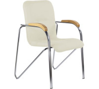 Офисный стул Brabix CF-105 532762 хром/бежевый