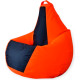 Кресло-мешок Mio Tesoro Груша Kombo XXL GF-130x85-OG оранжевый/графит