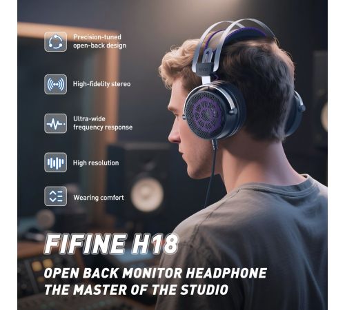 Наушники FIFINE H18 черный