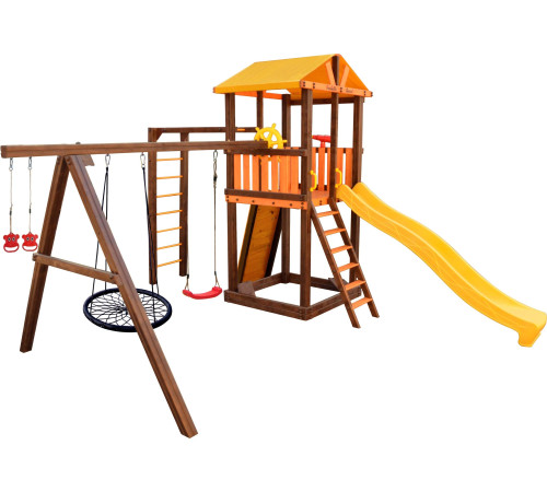 Игровой комплекс Perfetto Sport Pitigliano-7 + качели Паутина