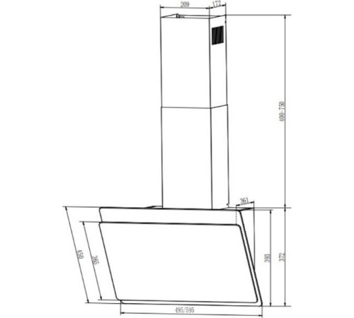 Кухонная вытяжка Faber Tocco BK 60 330.0702.951