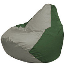 Кресло-мешок Flagman Груша Мини L Г0.1-339 серый/зеленый