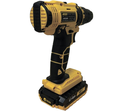 Дрель-шуруповерт Edon AD-18E с 2-мя АКБ, кейс, набор оснастки