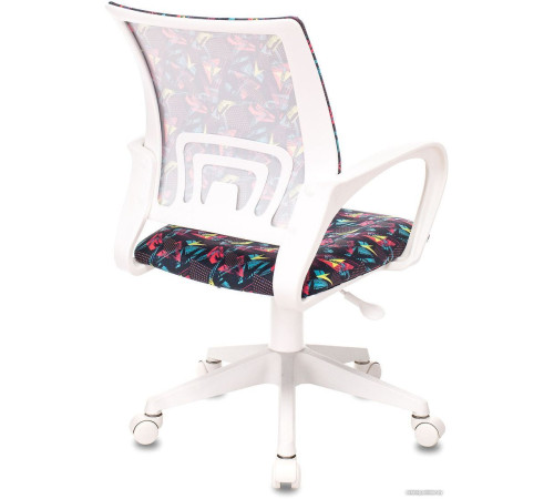 Офисное кресло Бюрократ Burokids 1W 1687097 мультиколор геометрия/пластик белый