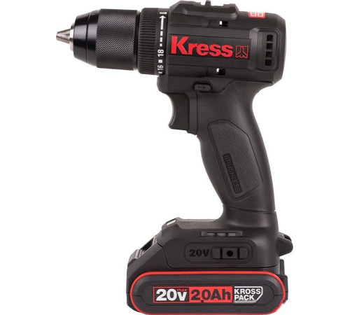 Дрель-шуруповерт Kress KU212.1 с 2-мя АКБ, кейс