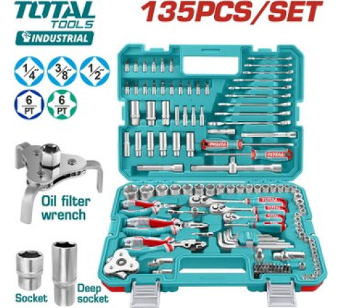 Универсальный набор инструментов Total THKTHP21356 135 предметов