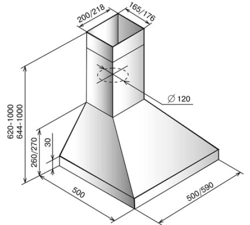 Кухонная вытяжка Elikor Вента 60П-430-П3Л белый