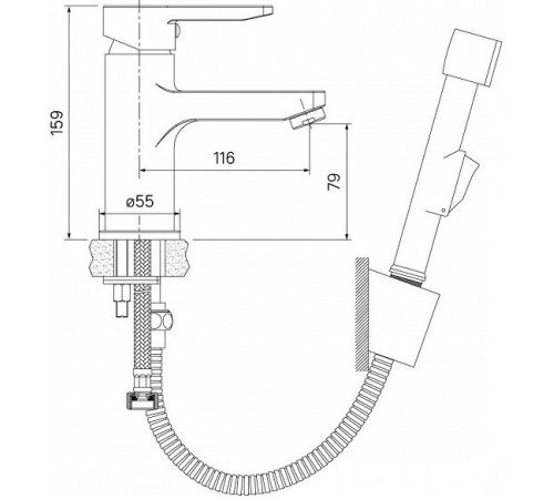 Смеситель IDDIS Sena SENSB00i08