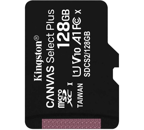 Карта памяти Kingston Canvas Select Plus microSDXC 128GB