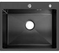 Кухонная мойка ARFEKA Eco AR 600*500 Black PVD Nano Decor