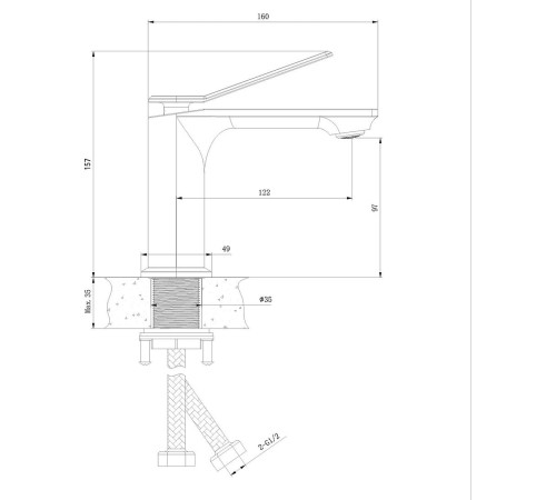 Смеситель Lauter Allure 21CK618QP