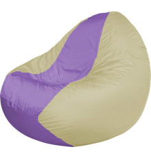 Кресло-мешок Flagman Classic К2.1-85 бежевый/сиреневый