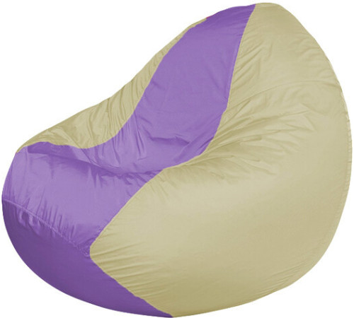 Кресло-мешок Flagman Classic К2.1-85 бежевый/сиреневый