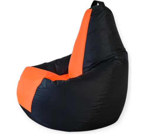 Кресло-мешок Mio Tesoro Груша Kombo XXL GF-130x85-CHO черный/оранжевый