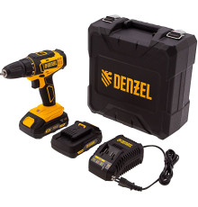 Дрель-шуруповерт Denzel CDL-18-02BM с 2-мя АКБ, кейс