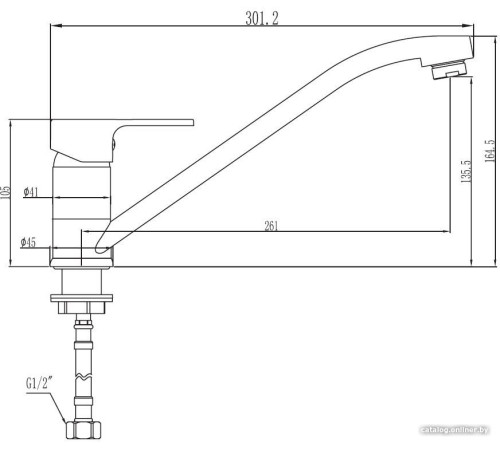 Смеситель Voda Snow SW 05 K