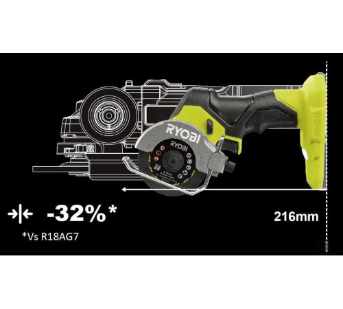 Дисковая циркулярная пила Ryobi RCT18C-0 5133004953 без АКБ
