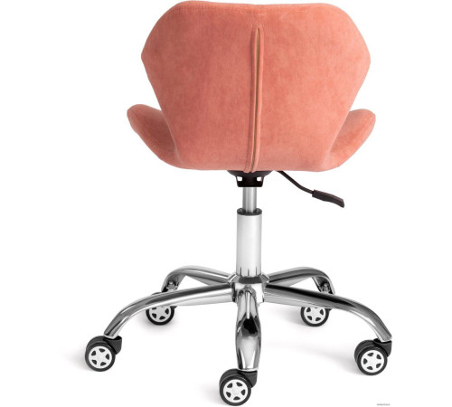 Офисное кресло TetChair Selfi флок, розовый