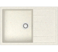 Кухонная мойка MARRBAXX Карельский камень модель 161/Q7 F161Q007 белый/хлопок